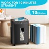 Dexmalle Crosscut Paper Shredder for Home and Office,Black - 2 of 4