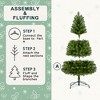 YOOCOZZ Christmas Decoration - 7FT Unlit Artificial Xmas Tree with 775 Tips, Full PVC Branches, Classic Green Holiday Tree with Sturdy Metal Stand - 4 of 4