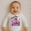 Everyday Kids “My 1st Halloween” Long Sleeve Baby Onesie – Cute Ghost, Pumpkin, and Bat Print – Soft Cotton Bodysuit for Newborns and Infants - 2 of 3