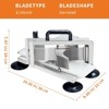 1/4"+3/8"+3/16" Stainless Steel Tomato Slicer | Heavy-Duty Commercial Manual Cutter with Non-Slip Feet | Ideal for Tomatoes - 2 of 4