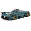 Pagani Huayra R Turquoise Carbon Fiber with Gold Wheels "Global64" Series 1/64 Diecast Model by Tarmac Works - 3 of 4