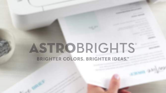 Astrobrights 8.5&#34; x 11&#34; Printer &#38; Copy Paper, 300 Sheets, 28lb - Astro White, 2 of 5, play video