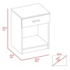 SEVOBAL Utility Storage Cabinets Freestanding Linen Cabinet with Four Shelves for Bathroom or Living Room, Multicolor, 16.9"*17.3"*29.7" - 2 of 4