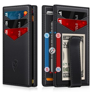 Generic Wallet for Men Slim Leather Wallets for 12-15 Cards, - 1 of 4