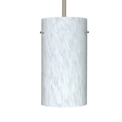 Besa Lighting Stilo 12 1 - Light Pendant in  Satin Nickel