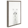 24" x 18" Hairy Alpaca Framed Canvas Art - Uniek - 2 of 3