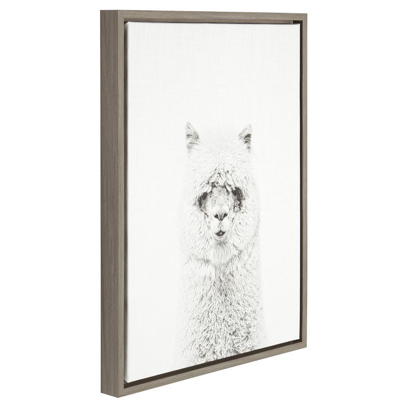 24" x 18" Hairy Alpaca Framed Canvas Art - Uniek, 3 of 6