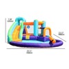 ZACHVO 6-in-1 Inflatable Water Slide Bounce House with Blower, Splash Pool & Games for Kids, Outdoor Backyard Use - 3 of 4