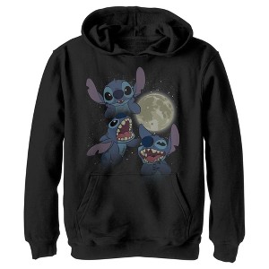 Boy's Lilo & Stitch Moon and Stitch Pull Over Hoodie - 1 of 4