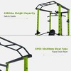 Naysaye Exercise Trainers Power Cage Adjustable with Pullup and Squat Rack 1000LBS Capacity for Home Gym and Living Room, Black and Green, 55"*43"*86" - 4 of 4