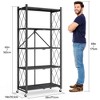 SKONYON 5-Tier Storage Shelves Foldable metal shelves Garage Shelving Units - 3 of 4