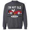 Collections Etc Peanuts I'm Not Old I'm Class Crewneck Sweatshirt X-Large Gender Neutral Charcoal - 2 of 4