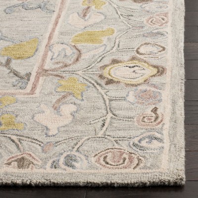 Gray Handmade Wool 8' x 10' Tufted Area Rug