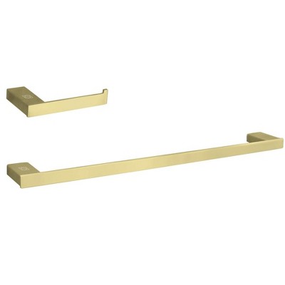 Elegant Lighting Sofia 2-Piece Bathroom Hardware Set in Brushed Gold