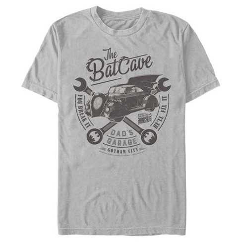 Wereldwijd metalen verachten Men's Batman Bat Cave Dad's Garage T-shirt : Target