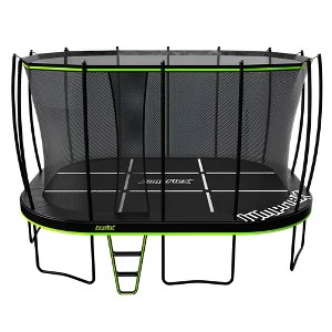 JumpFlex Trampoline MEGA 17FT Round Outdoor Trampoline with Net Enclosure and Ladder Playset, for Kids and Adults, Green/Black - 1 of 4