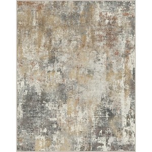 Abynow Geometric Modern Loomed Machine Washable Area Rug - 1 of 4
