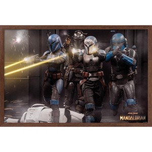 Trends International Star Wars: The Mandalorian Season 2 - Battle Group Framed Wall Poster Prints - 1 of 4