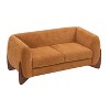 Christopher Knight Home James 63 " Boucle Fabric Loveseat Caramel - 4 of 4