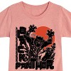 Girls' - Marvel - Black Panther Linocut Style Print Fitted Short Sleeve Graphic T-Shirt - 2 of 4