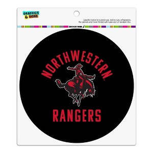Northwestern Oklahoma State Rangers Automotive Car Refrigerator Locker Vinyl Circle Magnet - 1 of 4