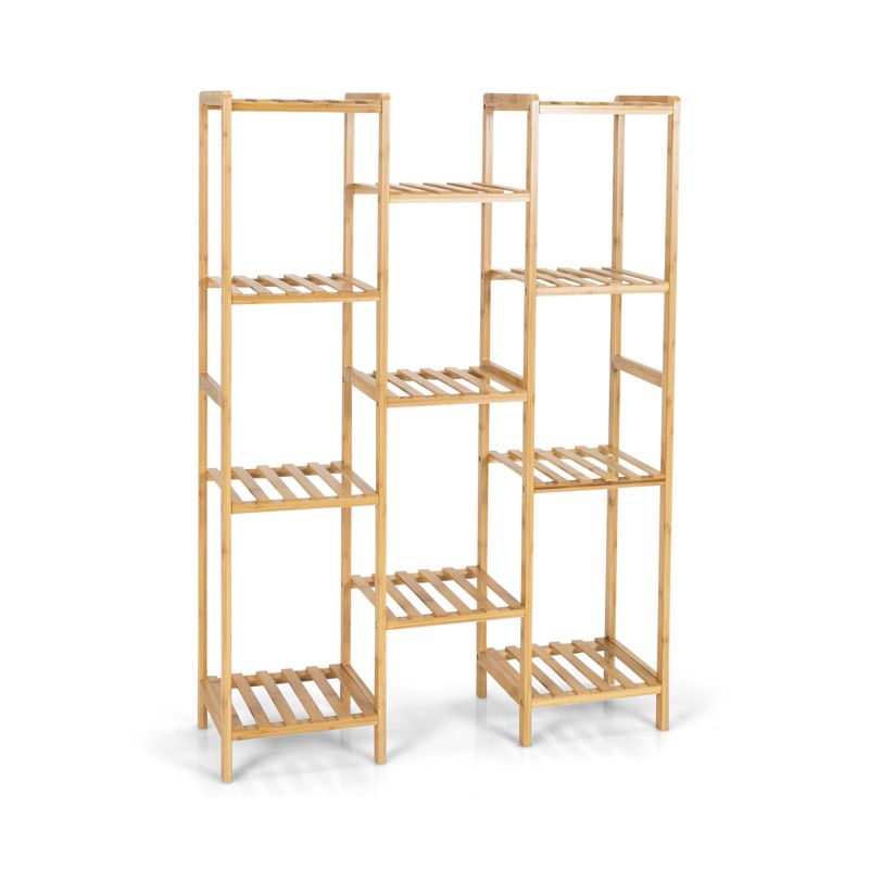 Tangkula 9/11 Tiers Bamboo Plant Stand for Indoor Plants Multiple Utility Shelf Free Standing Storage Rack Pot Holder, 3 of 10