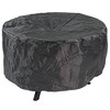 Sunnydaze Crossweave Outdoor Wood-Burning Steel Smokeless Fire Pit for the Backyard - Black - 30" - 4 of 4