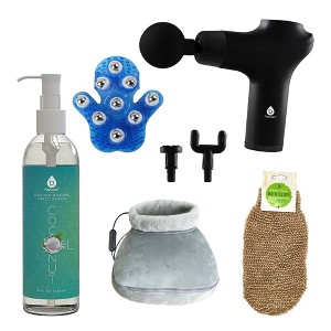 Ultimate Relaxation & Recovery Bundle – Mario Lopez Massage Glove, Heated Foot Massager, Pursonic Massage Gun & More! - 1 of 4