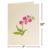 Paper Love 3D Pop Up Flower Bouquet Card, with Orchids Forever Flowers Keepsake, For All Occasion - Oversized 10" x 7" Cards - 3 of 4