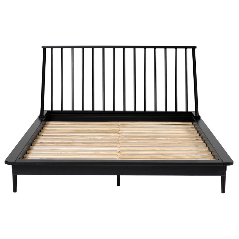 Boho Solid Wood Spindle Platform Bed - Saracina Home, 1 of 26