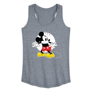 Women's - Disney - Mickey Surprised Graphic Racerback Tank - 1 of 4