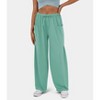 Women Comfy Baggy Pants Drawstring Waist Wide Leg Sweatpants with Pockets - 2 of 4