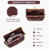 Women's Kiss Lock Crossbody Bag PU Medium Handbags Kiss Clasp Crossbody Shoulder Bags Tote Purse Messenger Handbag - 3 of 4