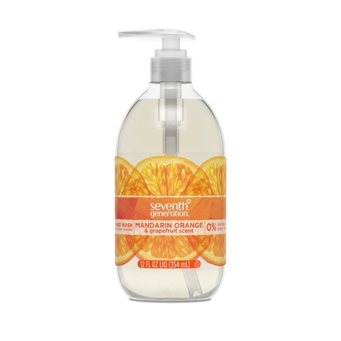 orange hand soap mandarin seventh generation grapefruit oz liquid fl wash target