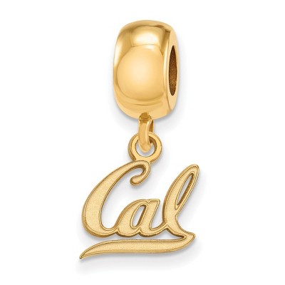 Black Bow Jewelry 14k Yellow Gold Plated Sterling Silver California Berkeley Golden Bears NCAA Bead Charm