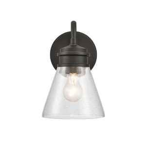 Elk Home Dovas 1 - Light Wall Light in  Textured Black - 1 of 3