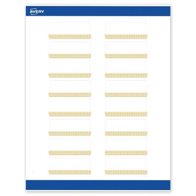 Avery Rectangle Address Labels, Gold Lace Trim Pattern, 1" x 2-5/8"