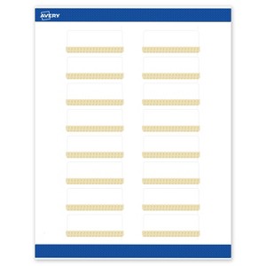 Avery Rectangle Address Labels, Gold Lace Trim Pattern, 1" x 2-5/8" - 1 of 4
