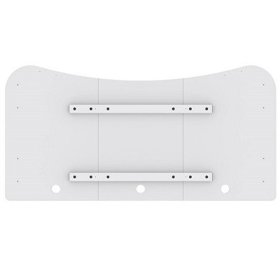 White 63" Pre-Drilled Sit-Stand Desk Table Top