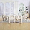 APRILSOUL Contemporary Designed Velvet Fabric Upholstered Accent,Dining Chair,Barrel Side Chairs Kitchen Armchair for Living Room set of 2 - 2 of 4