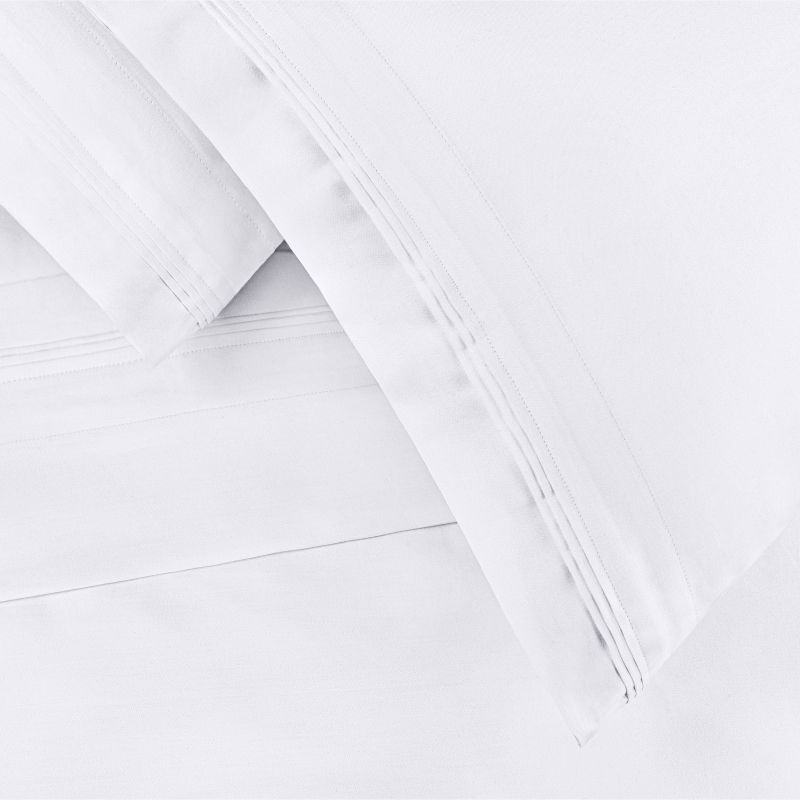 650-Thread Count Cotton Deep Pocket Sheet Set by Blue Nile Mills, 3 of 6