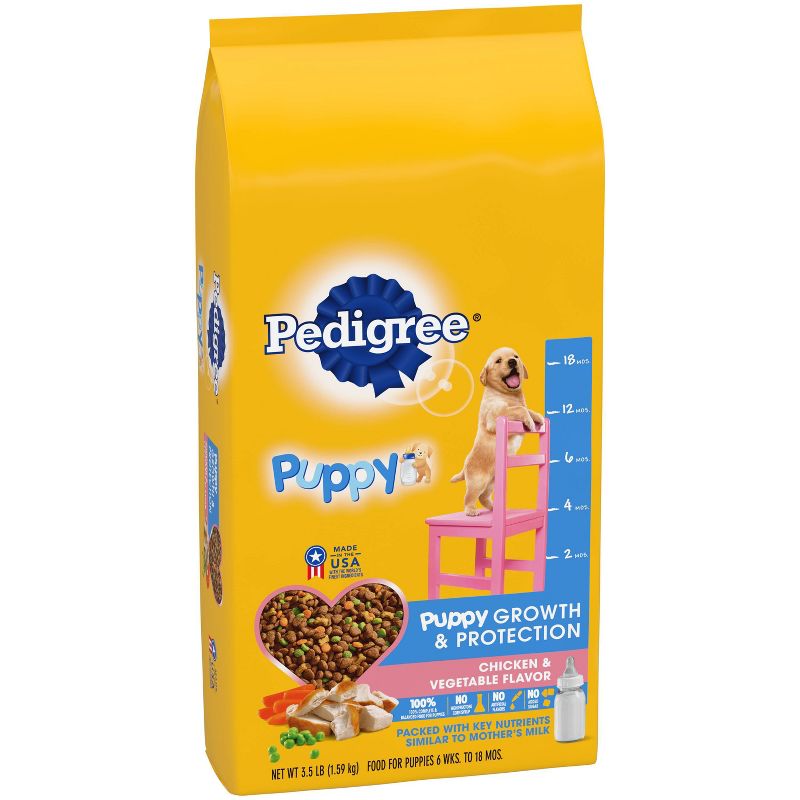 Pedigree Chicken & Vegetable Flavor Puppy Growth & Protection Complete & Balanced Dry Dog Food, 5 of 8