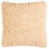 Kalista Shag Pillow - Beige - 20"X20" - Safavieh - 4 of 4