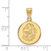 Black Bow Jewelry 14k Yellow Gold Plated Sterling Silver Georgia Bulldogs NCAA Medium Pendant - 2 of 3
