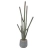 44In Tall Faux Cactus Plant, Realistic Texture Tall Fake Plant, Artificial Cactus Large with Planter Indoor Outdoor for Home Office - 2 of 4