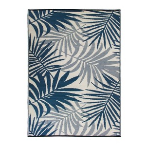 World Rug Gallery Modern Floral Reversible Plastic Indoor and Outdoor Rugs - 1 of 4