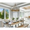 Urban Ambiance Luxury Modern Farmhouse Indoor Chandelier,  21''H x 26"W x 26''D,  Aged Bronze Finish, UHP4483 - 2 of 4