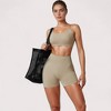 Anna-Kaci Active Women's High Waist Compression Biker Shorts with Sculpting Seam Detail and Stretch Fit Fabric - 3 of 4