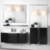 48x30 Inch Bathroom Mirror Rectangular Wall Mirror With Rounded Corner Anti-rust Bathroom Vanity Wall Mirror - 3 of 4