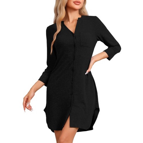 Button up pajama dress hotsell